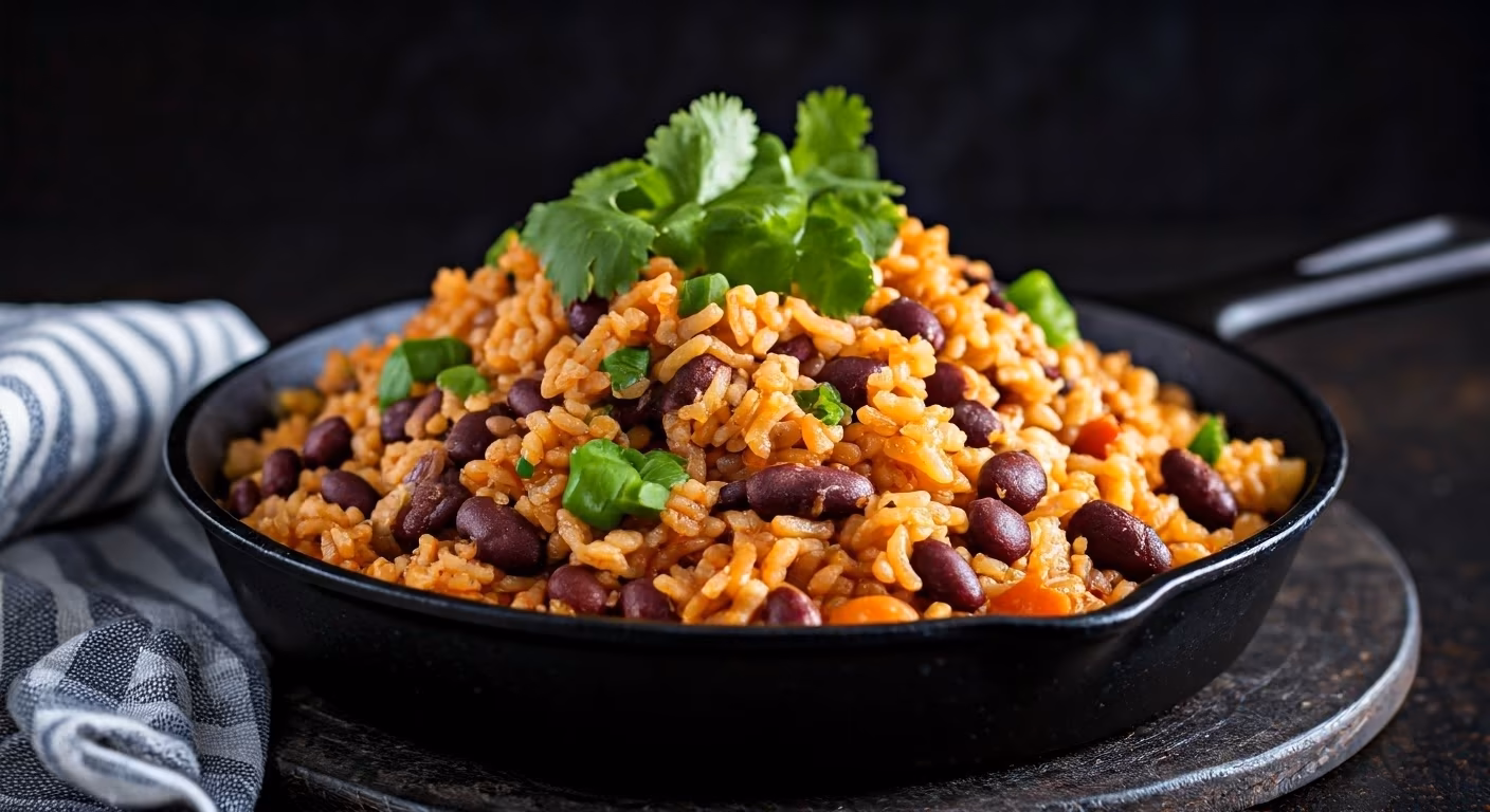 Mexican Style Rice and Beans Skillet recipe - delicious medium difficulty in Vegetarian category