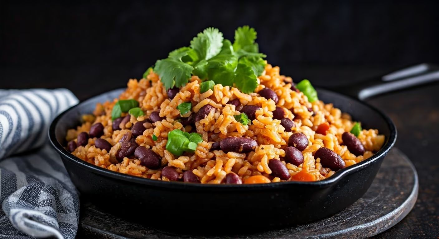 Mexican Style Rice and Beans Skillet recipe - delicious medium difficulty in Vegetarian category