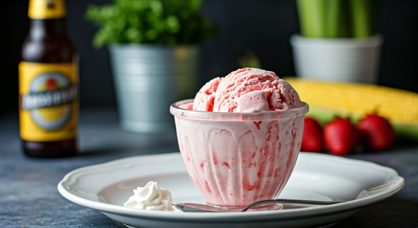 Creamy Strawberry Ice Cream recipe - delicious easy difficulty in Desserts, Ice Cream, Frozen Treats category