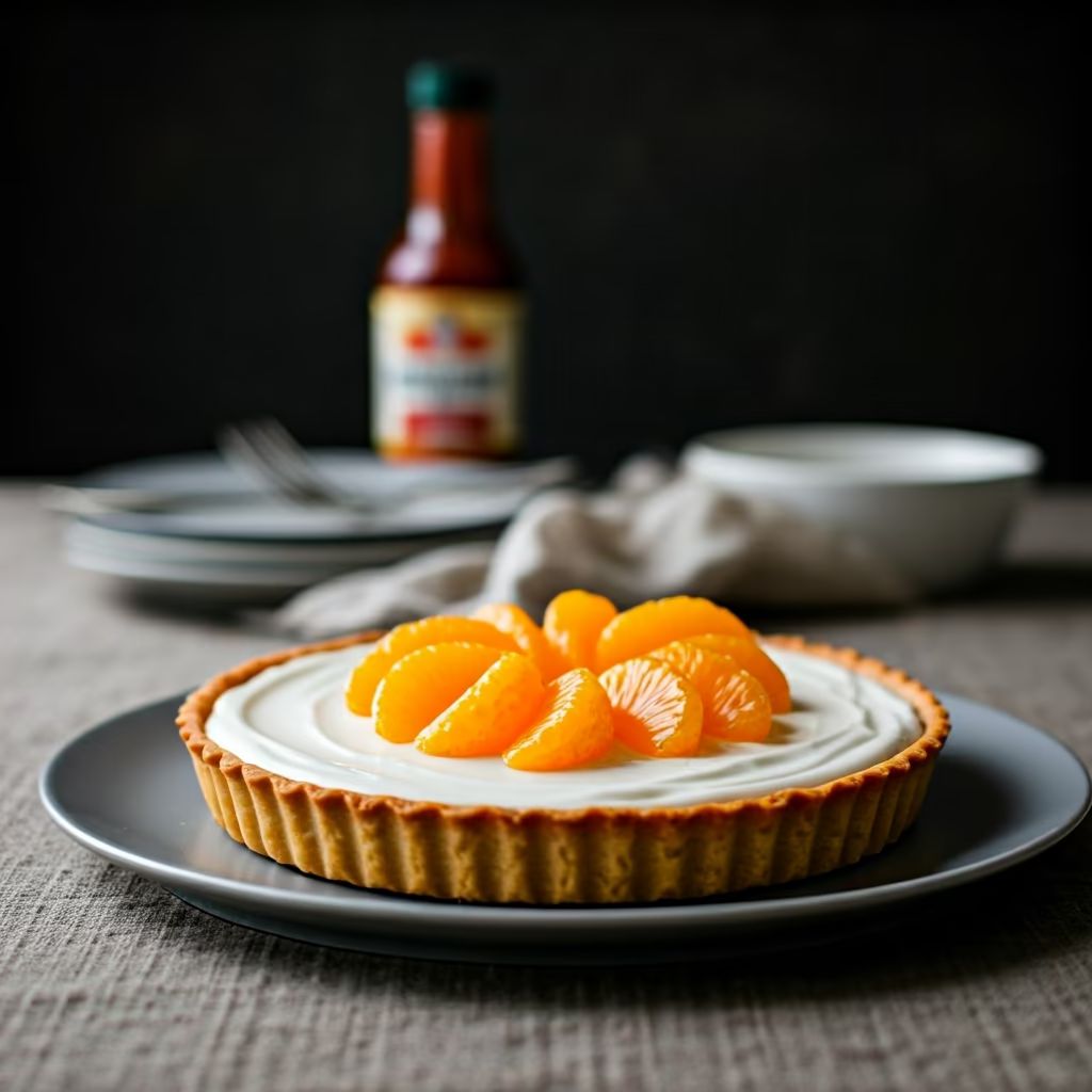Mandarin Orange Cream Cheese Tart recipe - delicious easy difficulty in Desserts, Treats, Pastries category