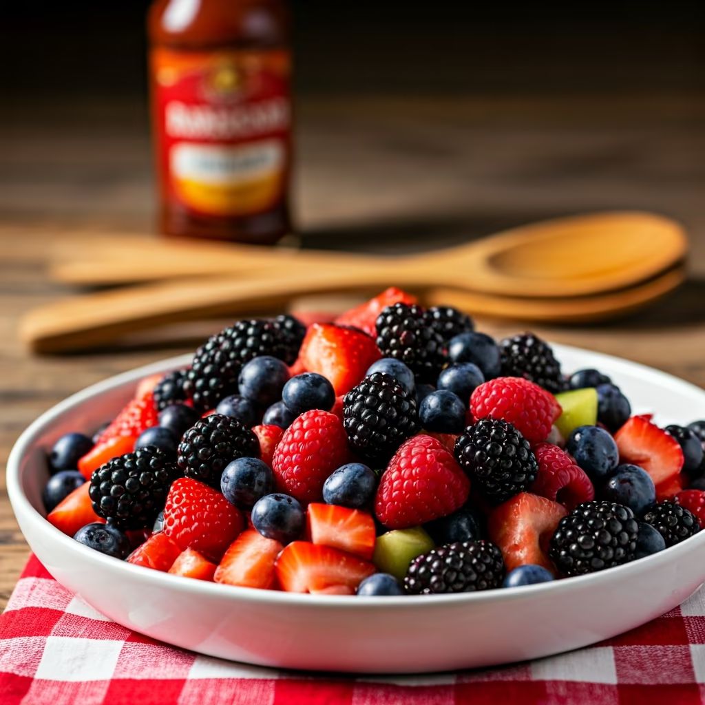 Mixed Berry Fruit Salad recipe - American easy difficulty in Salads, Lunch, Healthy Meals category
