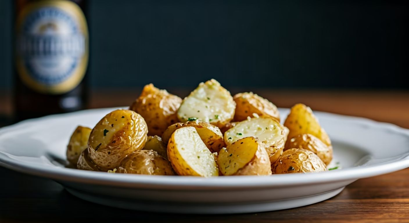 Garlic Butter Potatoes recipe - American easy difficulty in Main Dishes, Baking, Cheese Dishes category