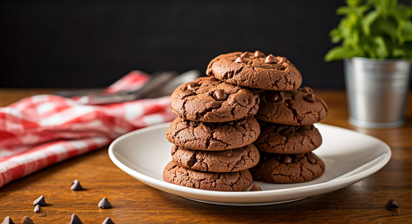 Chewy Chocolatey Chip Cookies recipe - American easy difficulty in Snacks, Treats, Cookies category