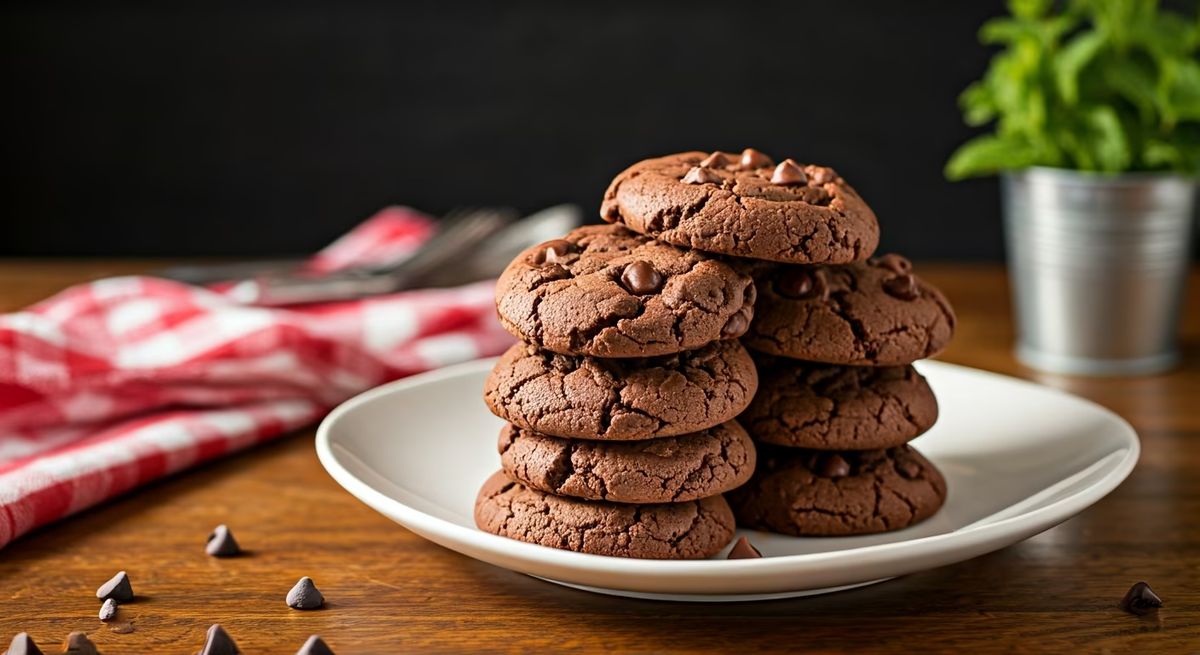 Chewy Chocolatey Chip Cookies recipe - American easy difficulty dish