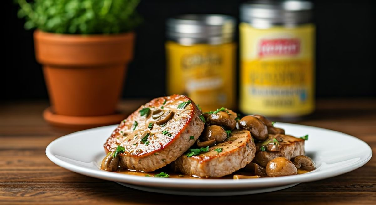 Easy Golden Mushroom Pork recipe - American easy difficulty dish