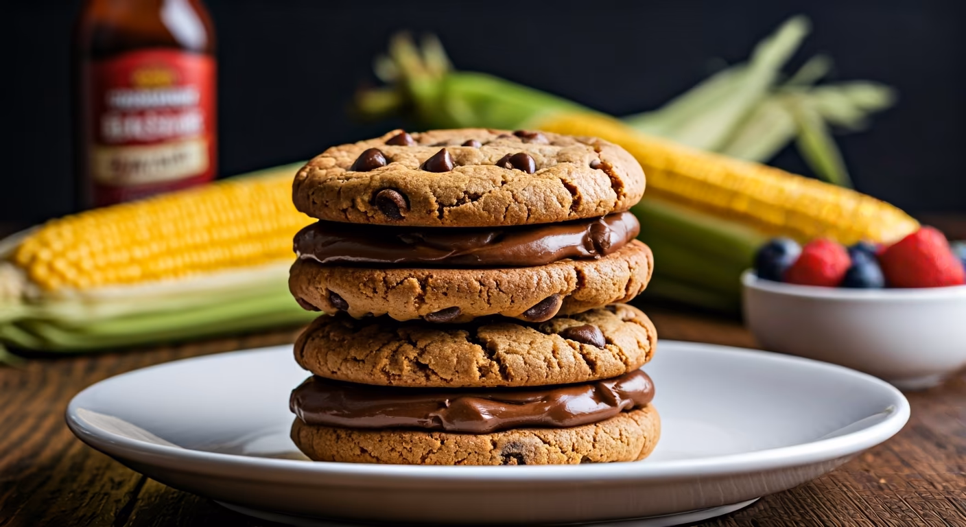 Chocolate Chip Cookie Sandwich recipe - American easy difficulty in Cooking for Kids, Treats, Cookies category