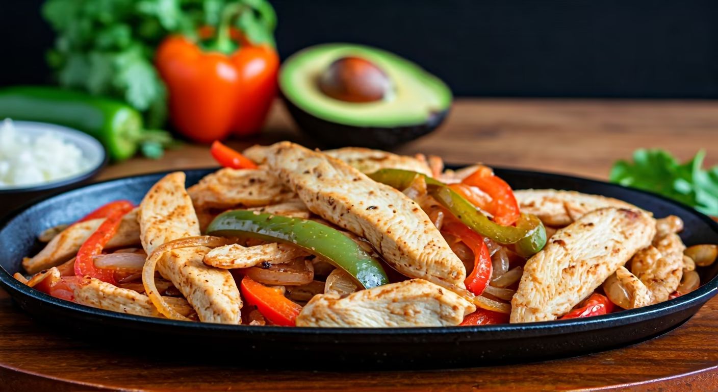 Chicken Fajitas recipe - delicious easy difficulty in Tacos & Wraps, Chicken category