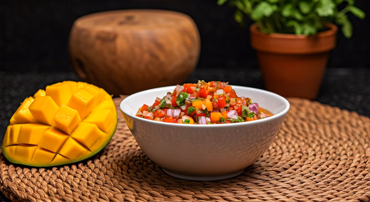 Mango Salsa  recipe - Mexican easy difficulty in Party Food, Dips & Spreads category
