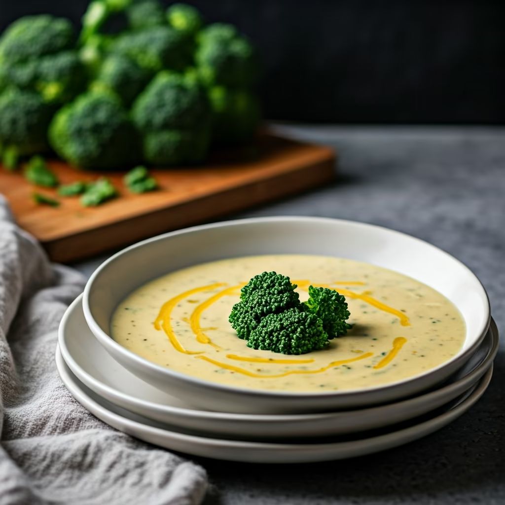 Broccoli Cheese Soup recipe - American easy difficulty dish