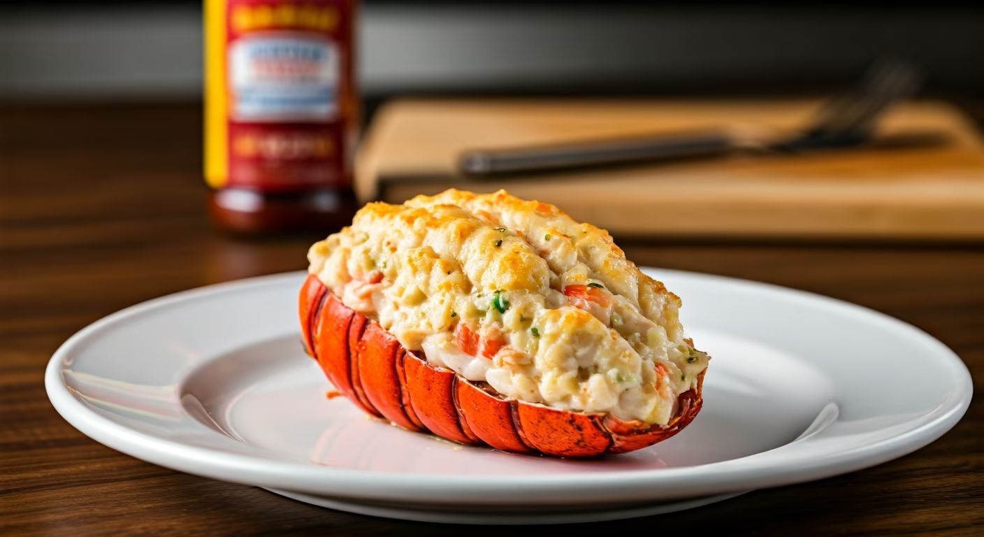 Lobster Stuffed with Crab Imperial recipe - delicious easy difficulty in Main Dishes, Seafood, Shellfish category