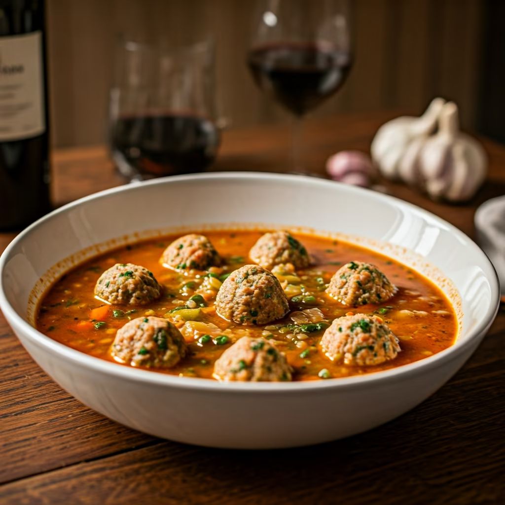 Italian Wedding Soup with Quinoa recipe - Italian easy difficulty dish