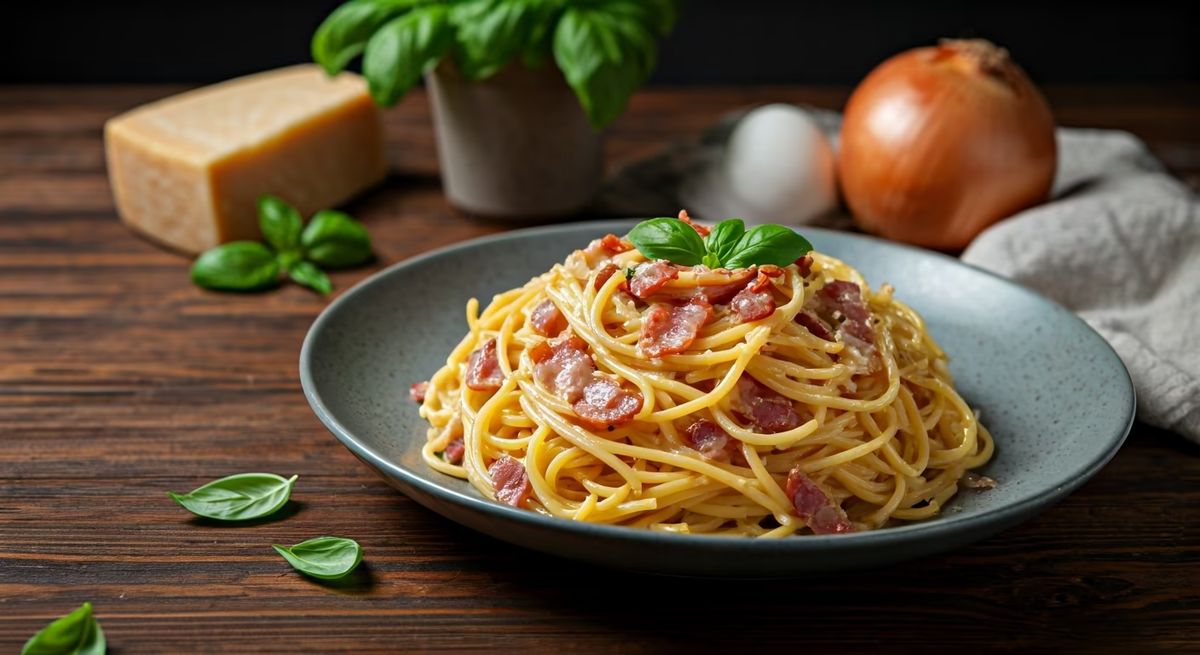 Spaghetti Carbonara recipe - Italian easy difficulty dish