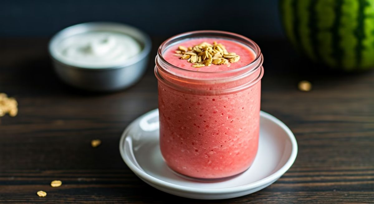 Creamy Watermelon Honey Smoothie recipe - American easy difficulty dish