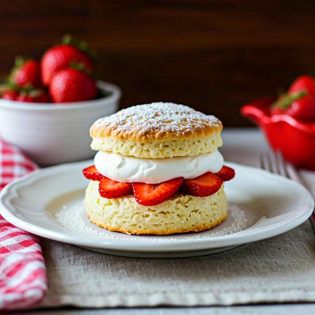 Classic Strawberry Shortcake recipe - delicious easy difficulty in Desserts, Pastries category