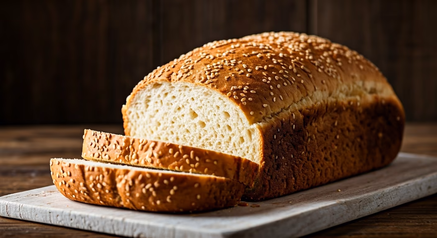 Fluffy Homemade White Bread recipe - American medium difficulty in Baking, Bread category