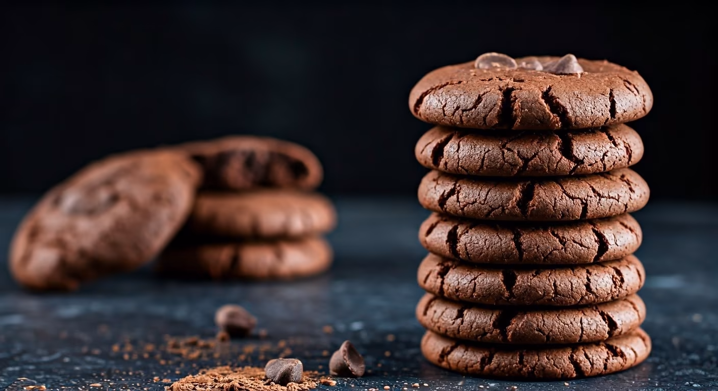 Decadent Fudge Chocolate Cookies recipe - American medium difficulty in Cookies category