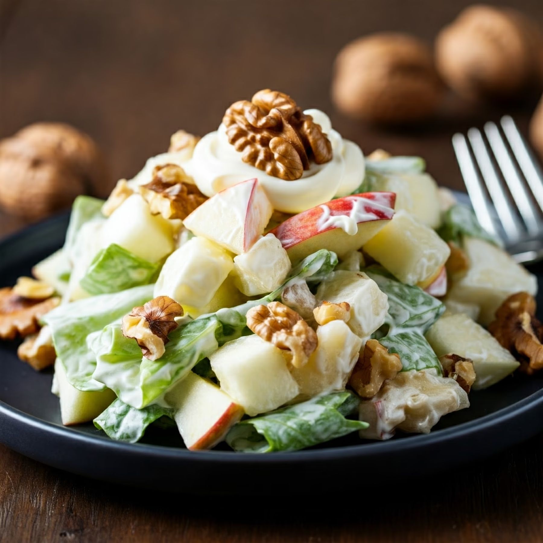 Waldorf Salad recipe - American easy difficulty in Side Dishes, Salads, Healthy Meals category