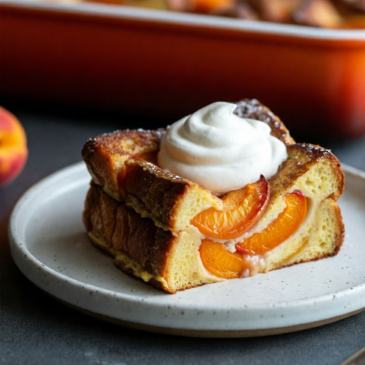 Baked Apricot French Toast recipe - American easy difficulty dish