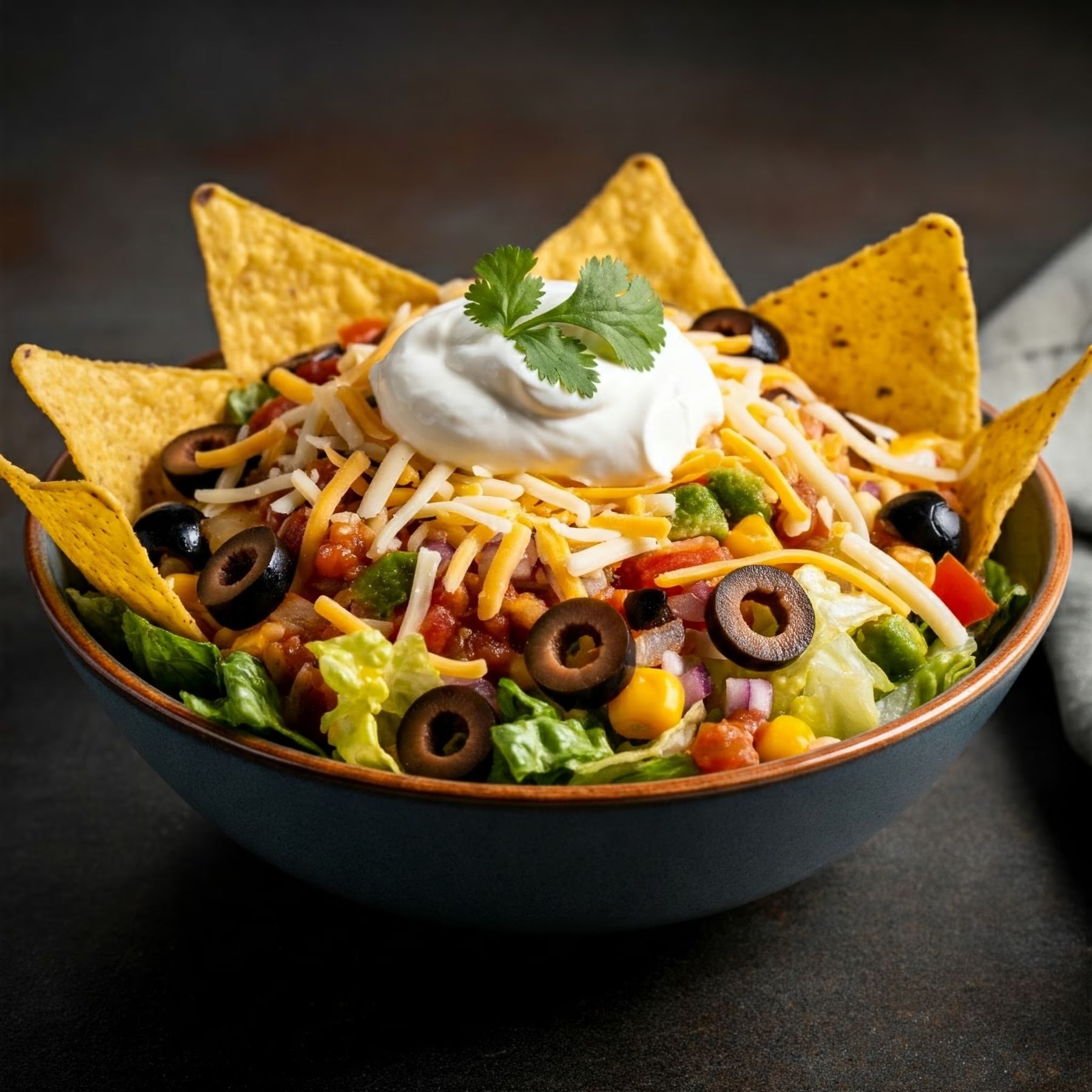 Taco Salad recipe - Mexican easy difficulty in Salads, Tacos & Wraps category