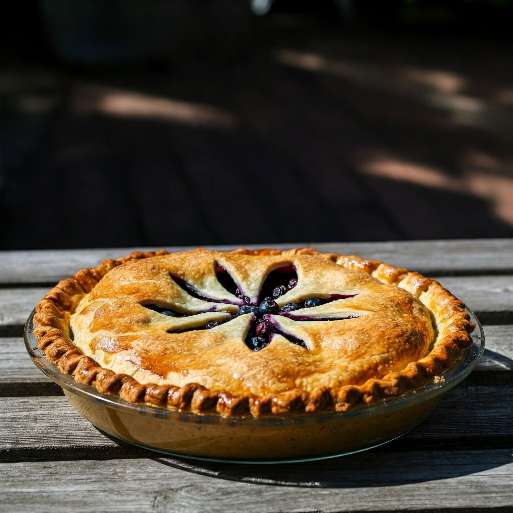Fresh Blueberry Pie with Lemon Pastry recipe - delicious easy difficulty in Family-Style Meals, Desserts, Baking category