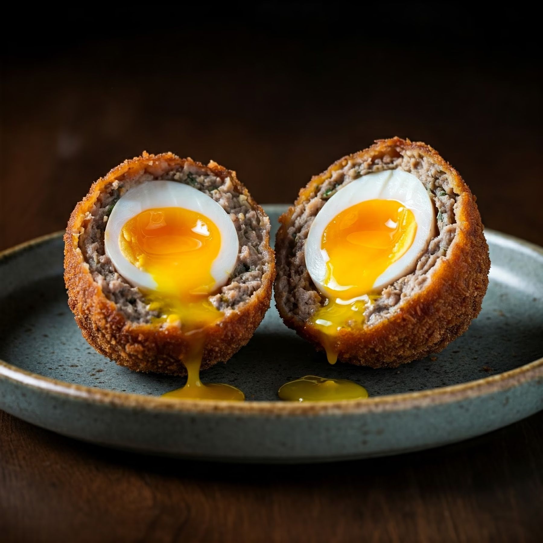 Scotch Eggs with a Perfect Runny Yolk recipe - American easy difficulty in Breakfast, Eggs, Pork category