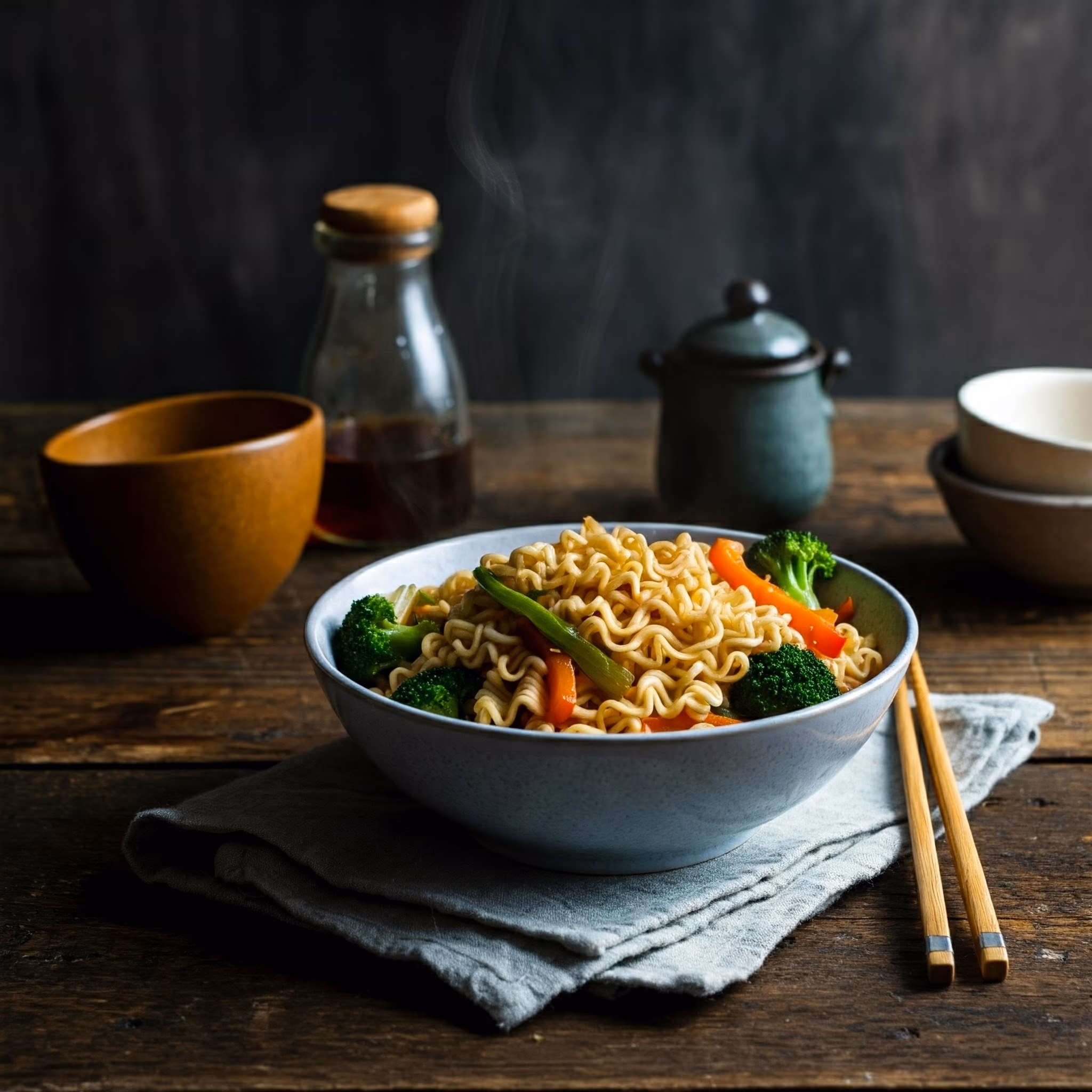 Ramen Noodle Stir Fry recipe - Japanese easy difficulty in Healthy Meals, Noodles, Stir-Fried category
