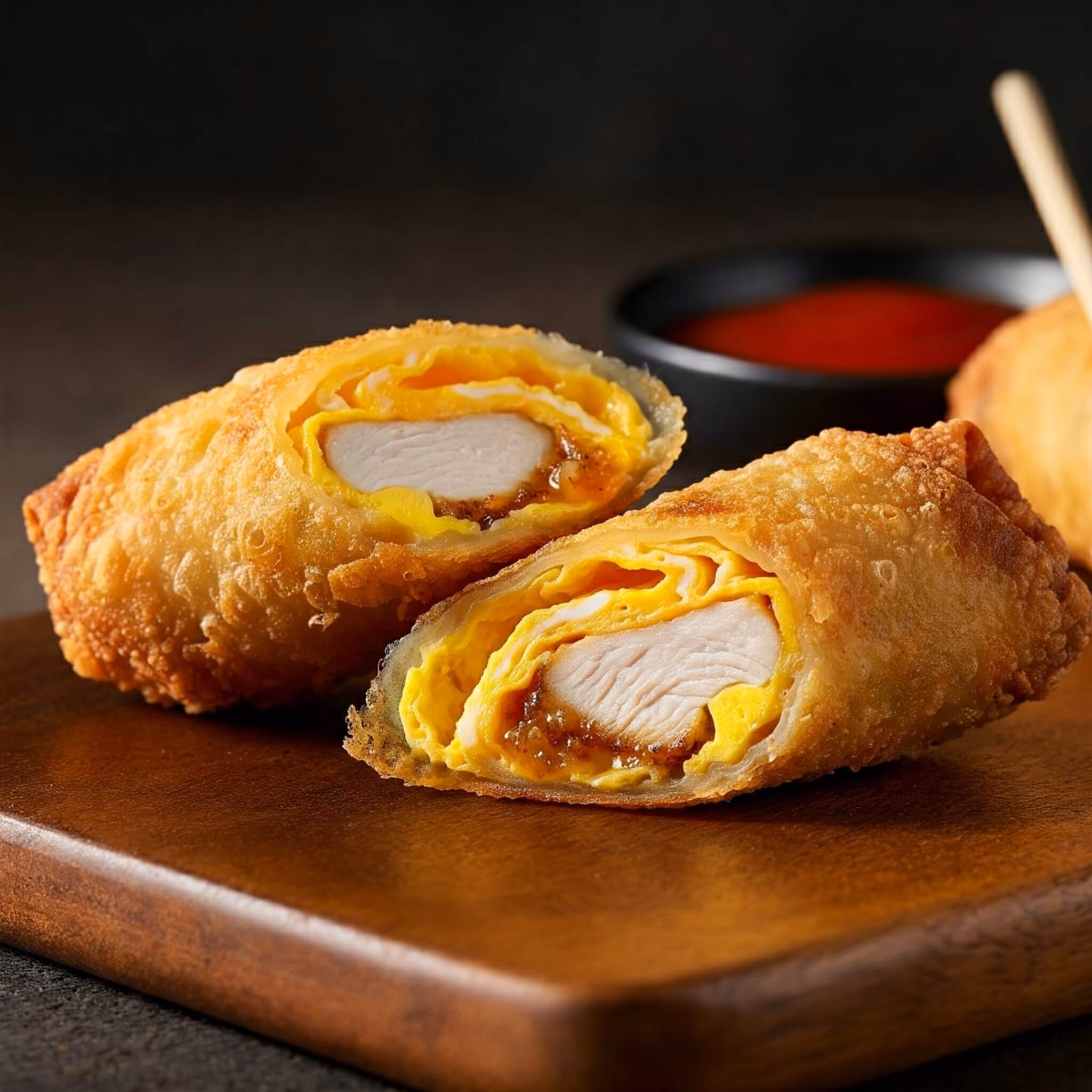 Chicken Egg Rolls recipe - Chinese easy difficulty in World Eats, Chicken, Eggs category