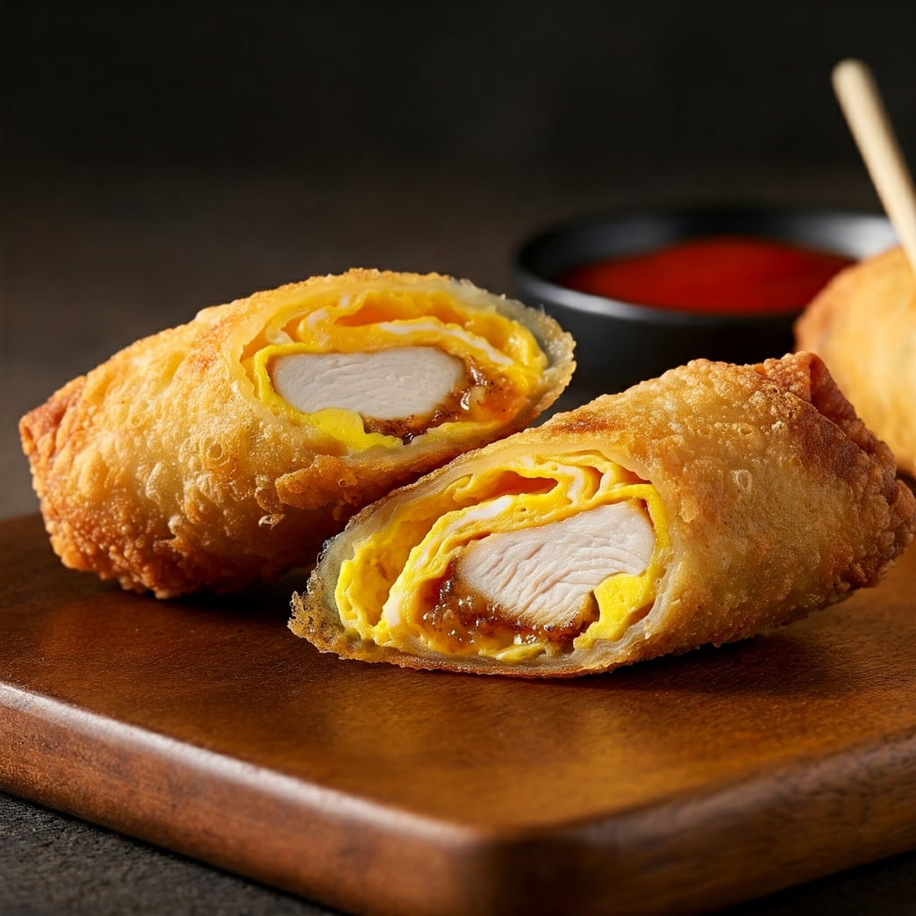 Chicken Egg Rolls recipe - Chinese easy difficulty in World Eats, Chicken, Eggs category
