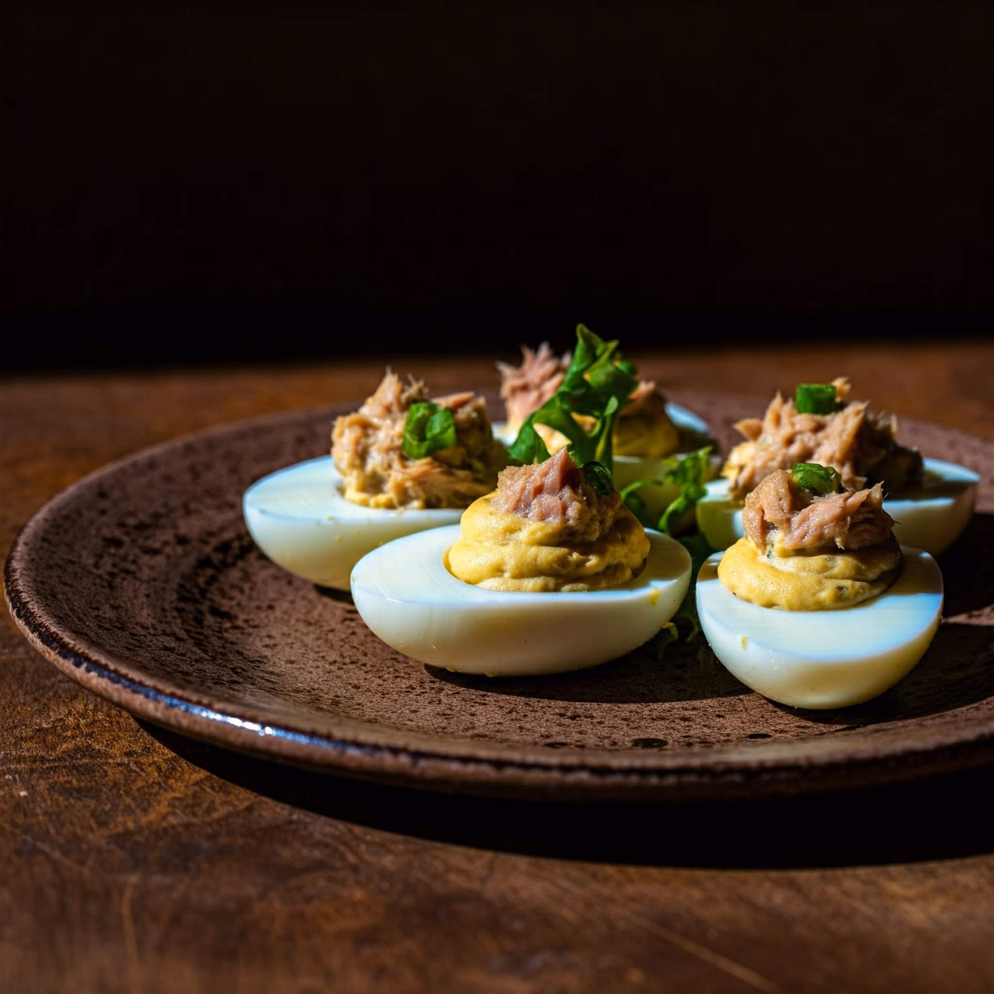Deviled Eggs with Tuna recipe - American easy difficulty in Party Food, Appetizers, Eggs category