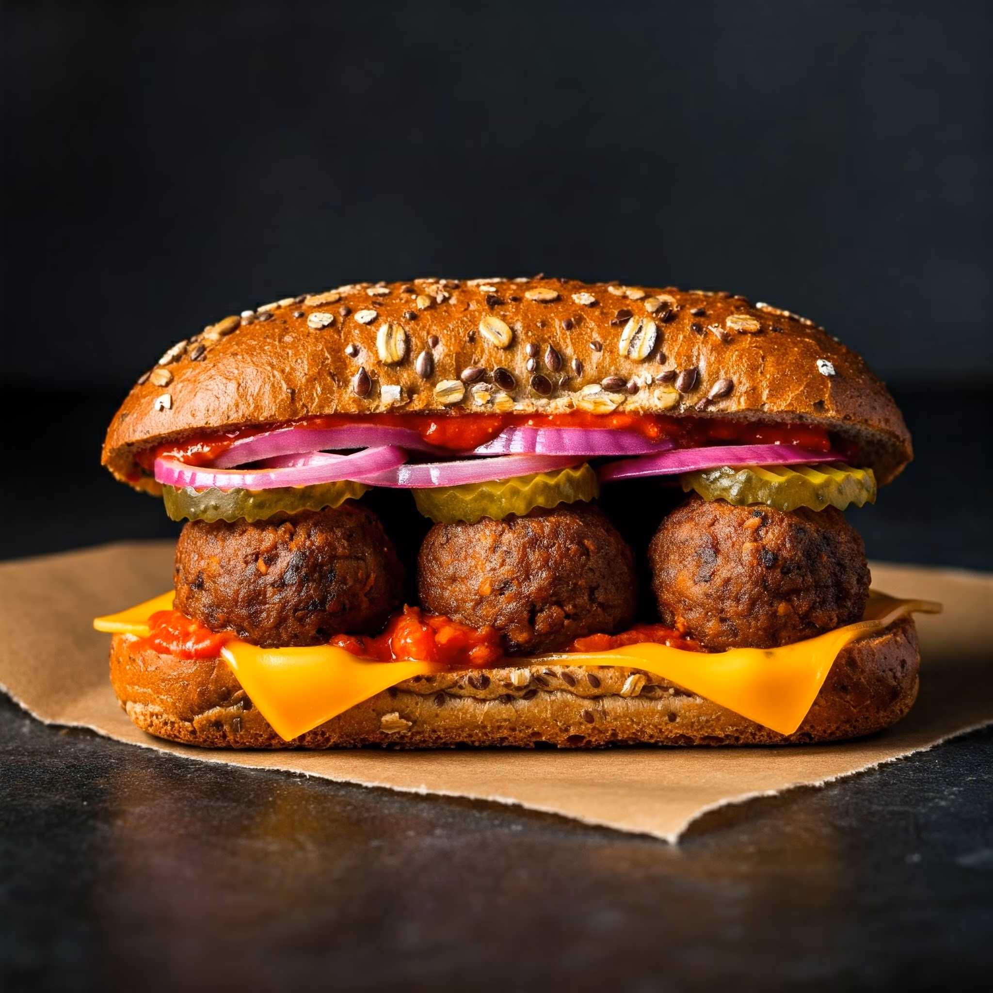 Vegan Meatball Sub recipe - American easy difficulty in Vegan, Vegetables, Sandwiches category