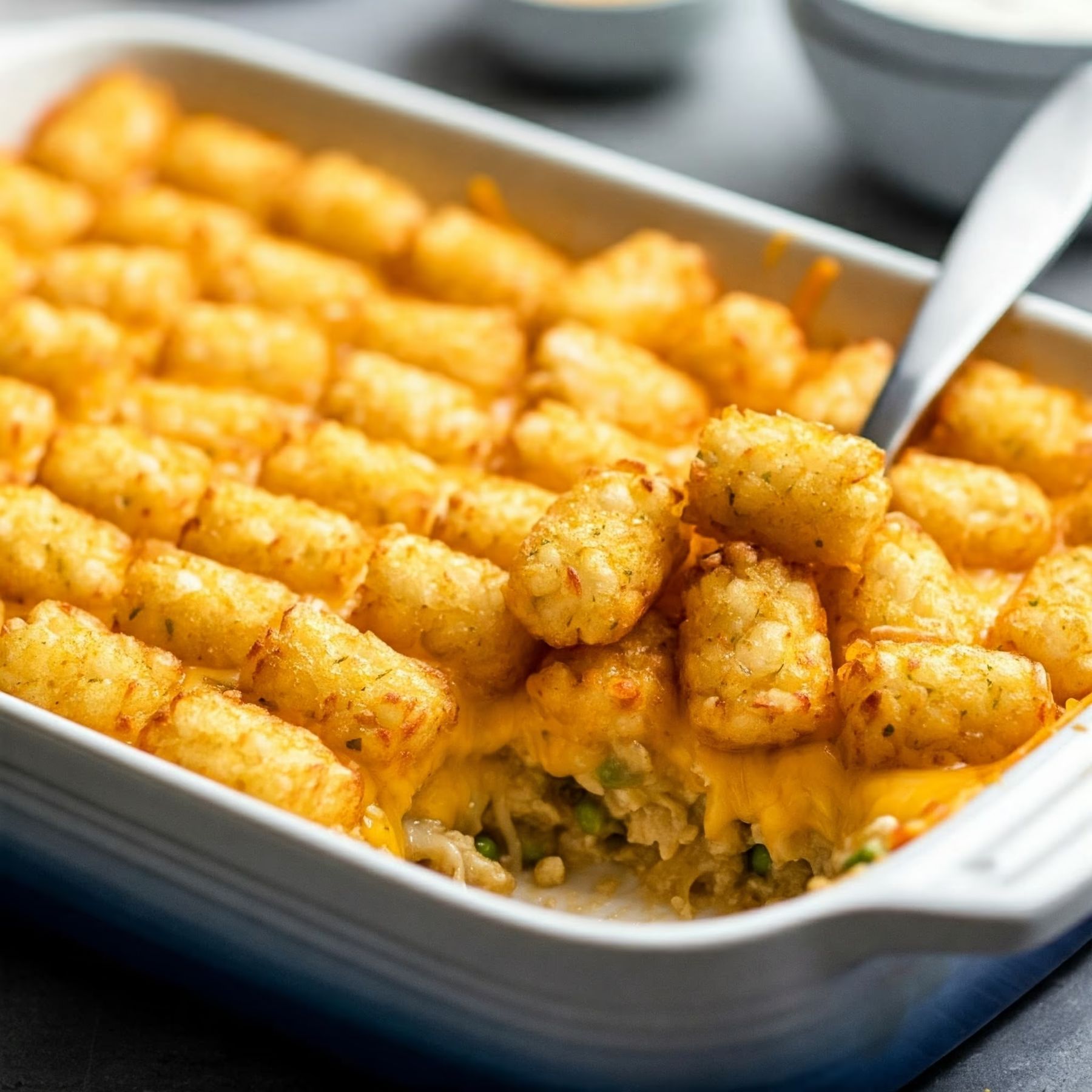 Easy Tater Tot Casserole recipe - American easy difficulty in Main Dishes, Family-Style Meals, Casseroles category