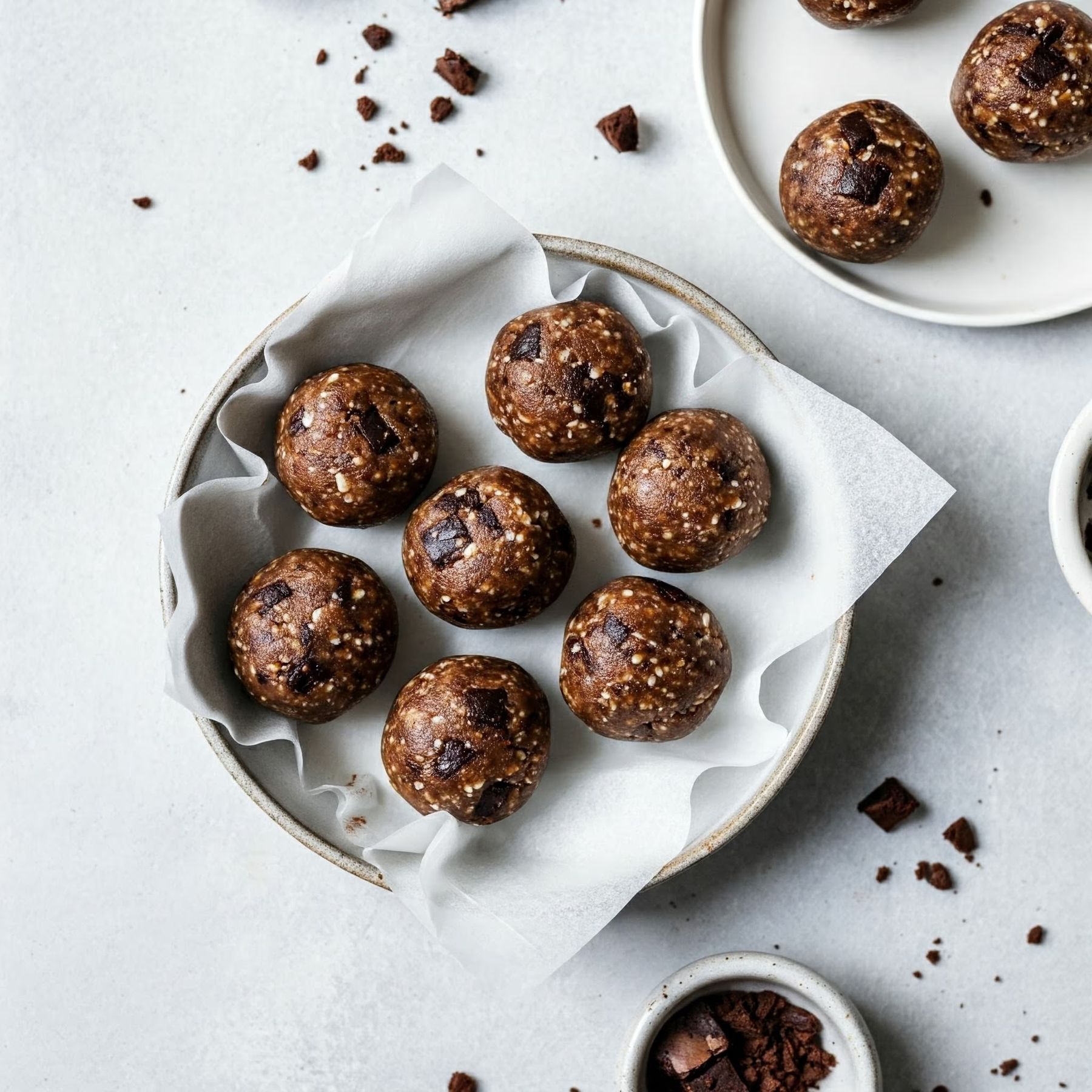 Brownie Energy Bites recipe - American easy difficulty in Snacks, Treats category