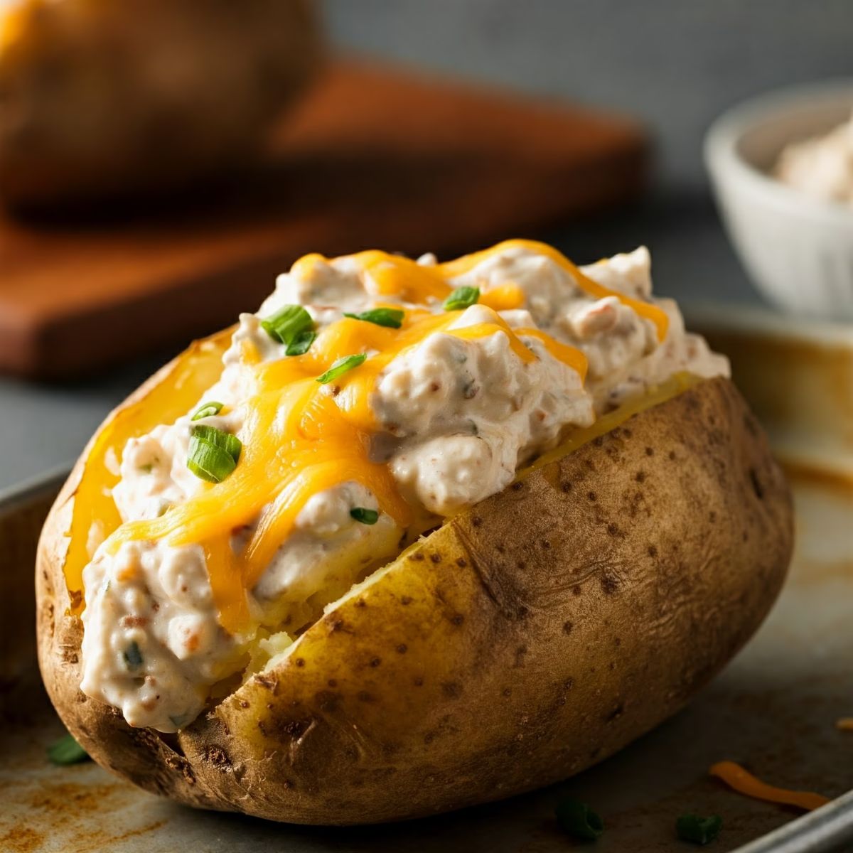 Cheddar Horseradish Potatoes recipe - American easy difficulty dish