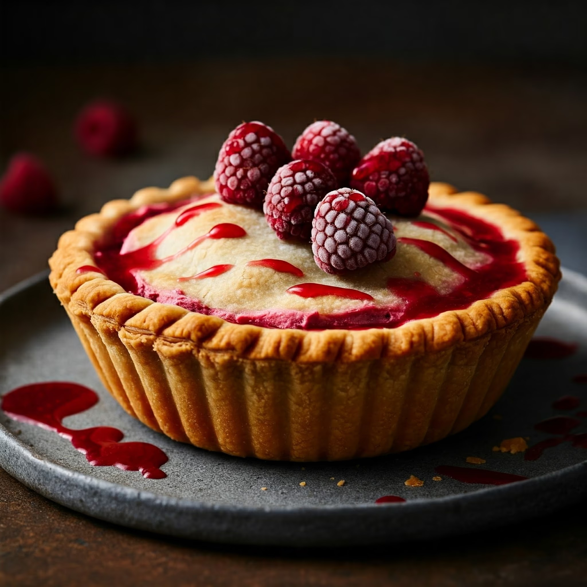Frozen Raspberry Pie Recipe @ TotallyChefs