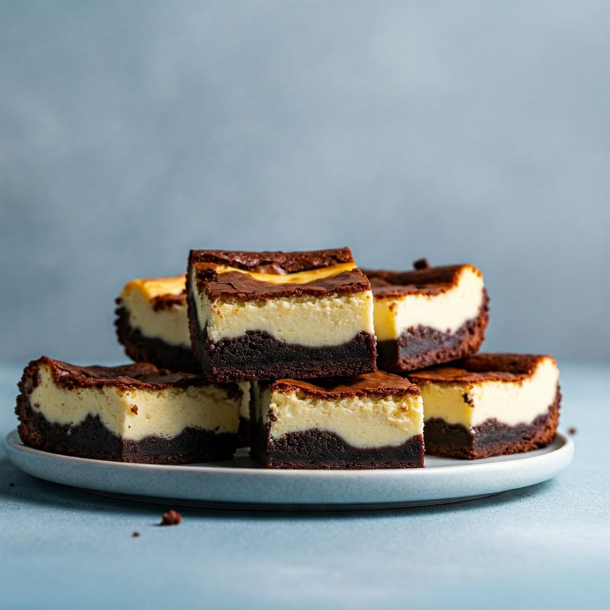 Cheesecake Brownie Bars recipe - American easy difficulty dish