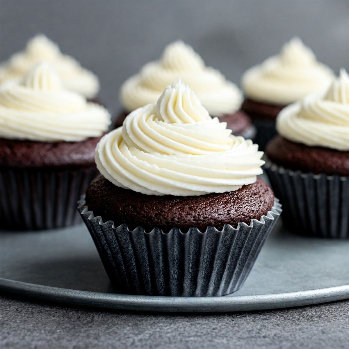 Devil's Food Cupcakes with Angel Frosting recipe - American easy difficulty dish