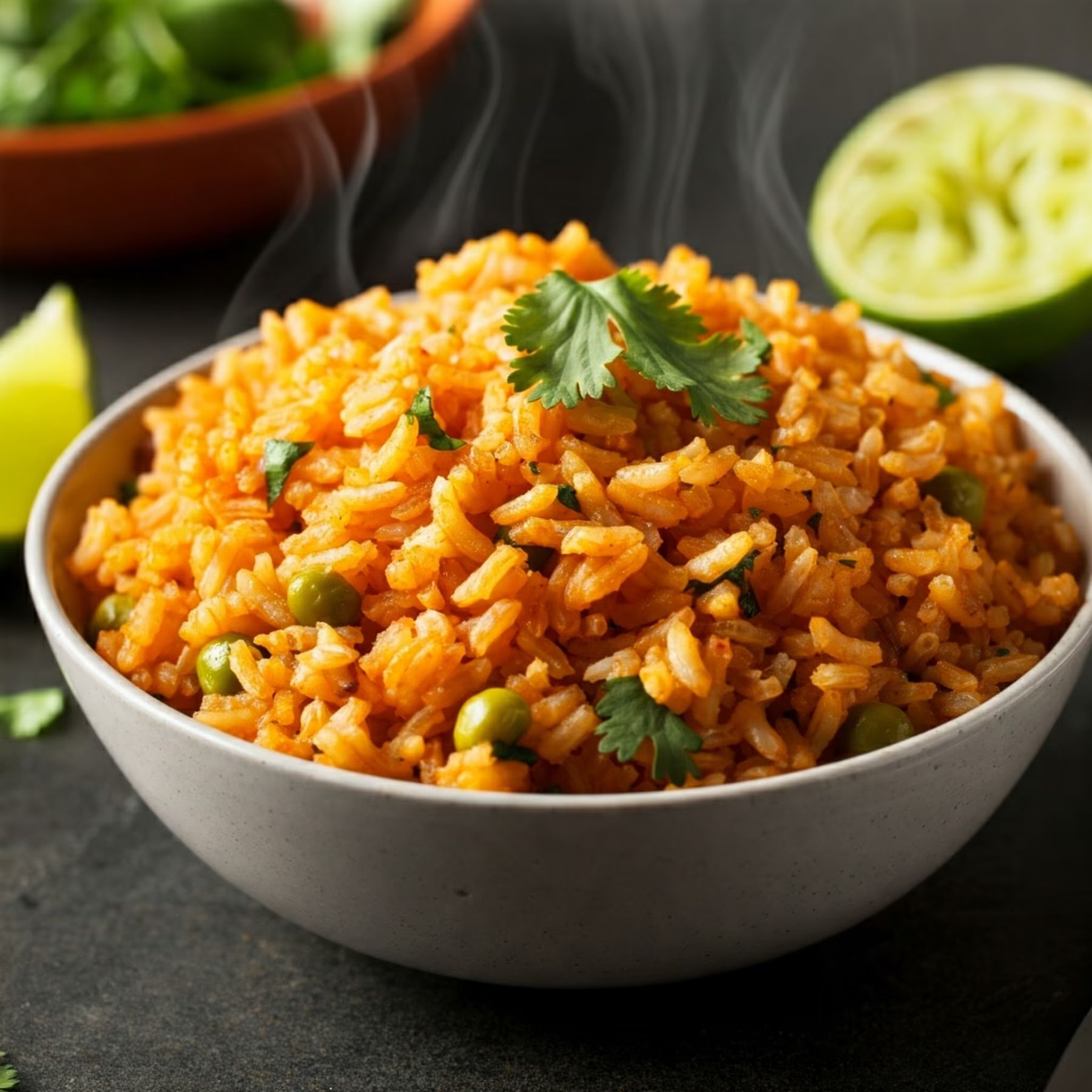 Mexican Rice recipe - Mexican easy difficulty in Vegetarian, Healthy Meals, Rice category