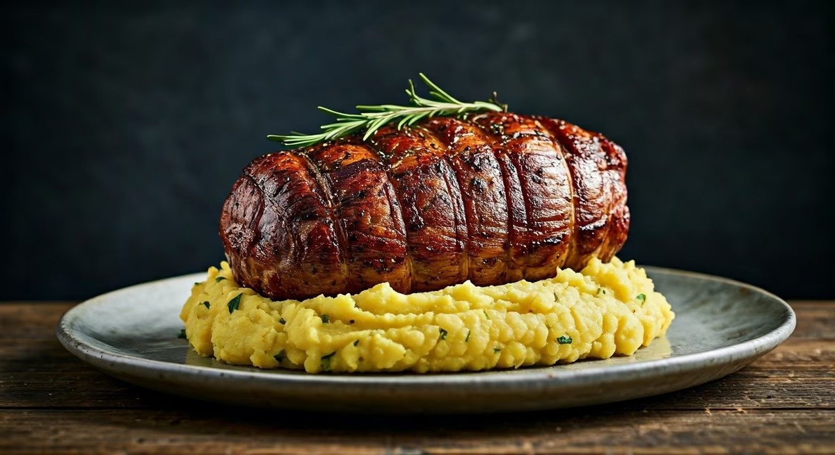 Kiwi Lamb Roast with Kumara Mash Recipe @ TotallyChefs