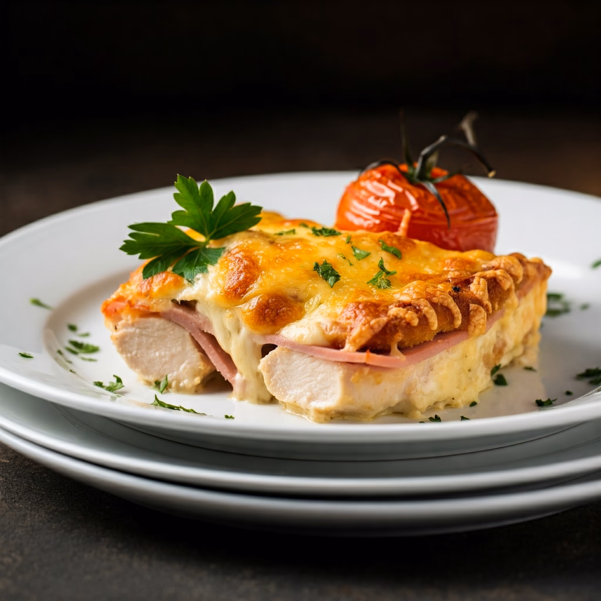 Chicken Cordon Bleu Casserole recipe - American easy difficulty in Family-Style Meals, Casseroles, Chicken category