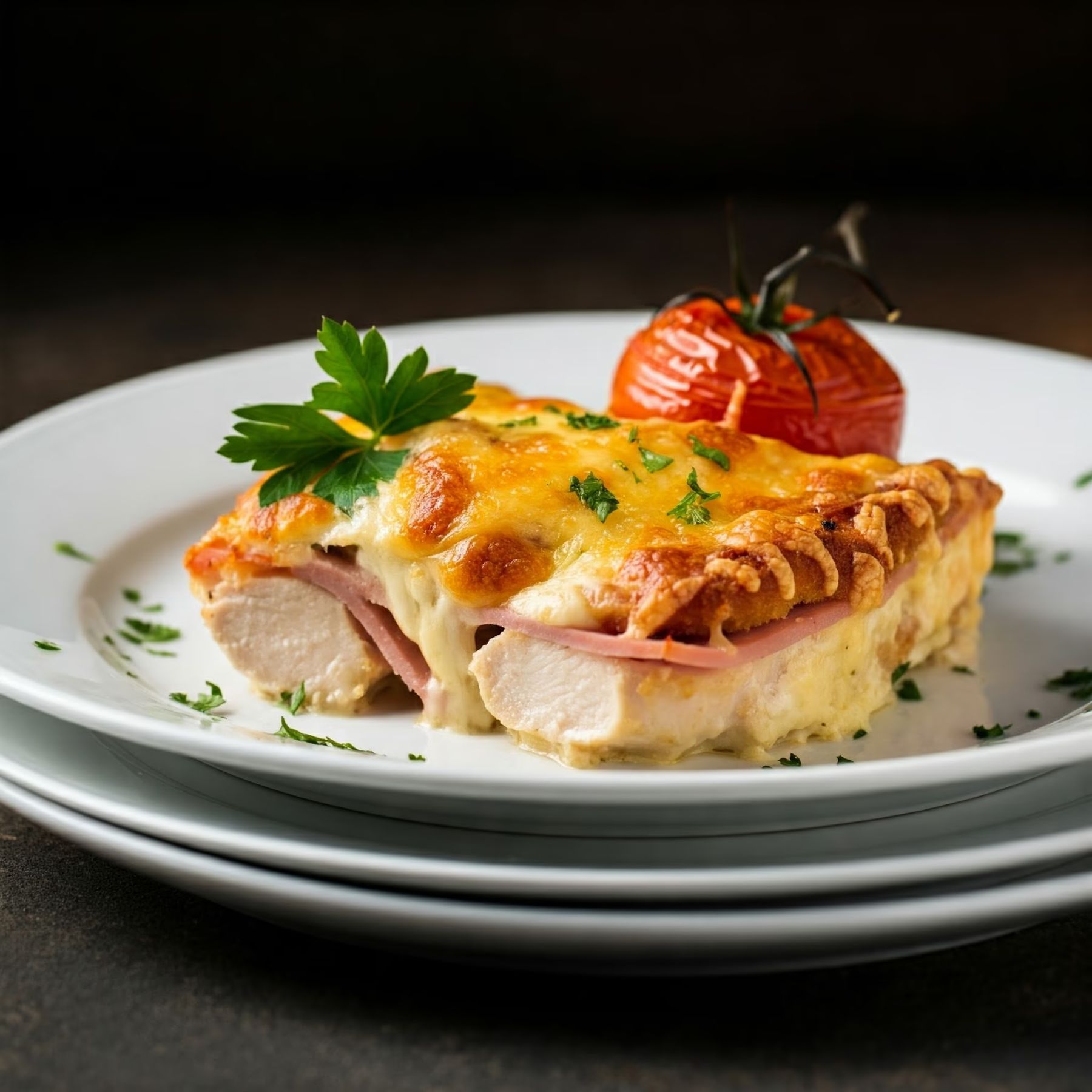 Chicken Cordon Bleu Casserole recipe - American easy difficulty in Family-Style Meals, Casseroles, Chicken category