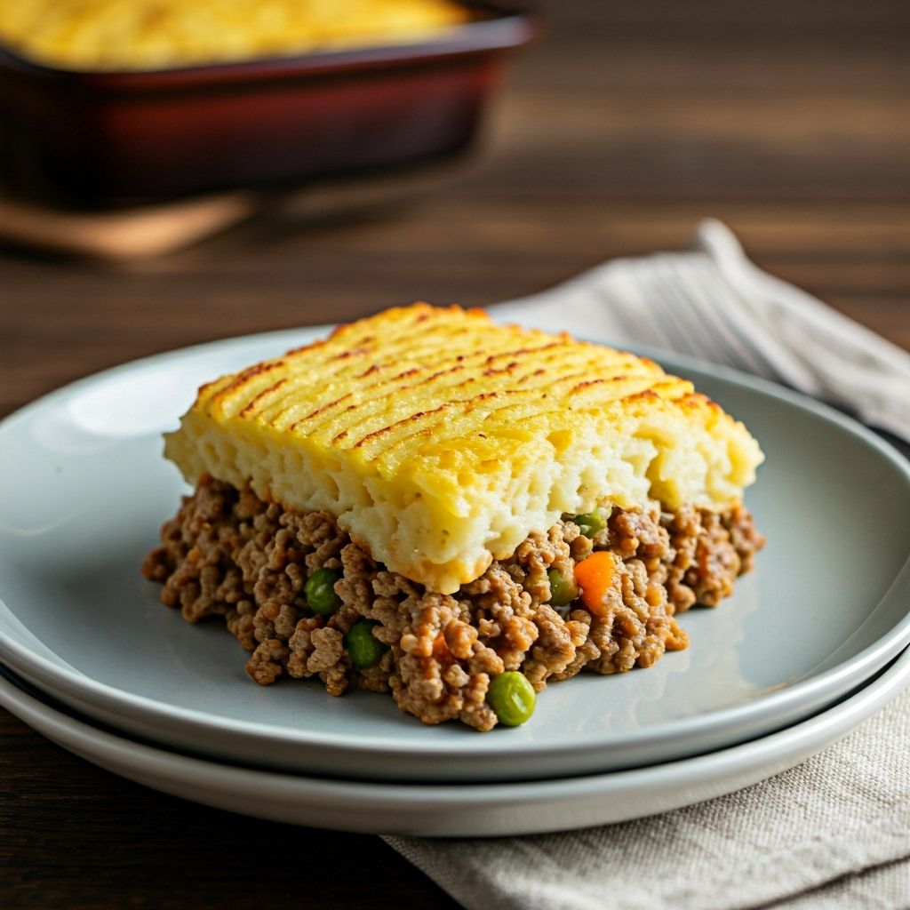Pork And Hash Brown Shepherd’s Pie recipe - American easy difficulty dish