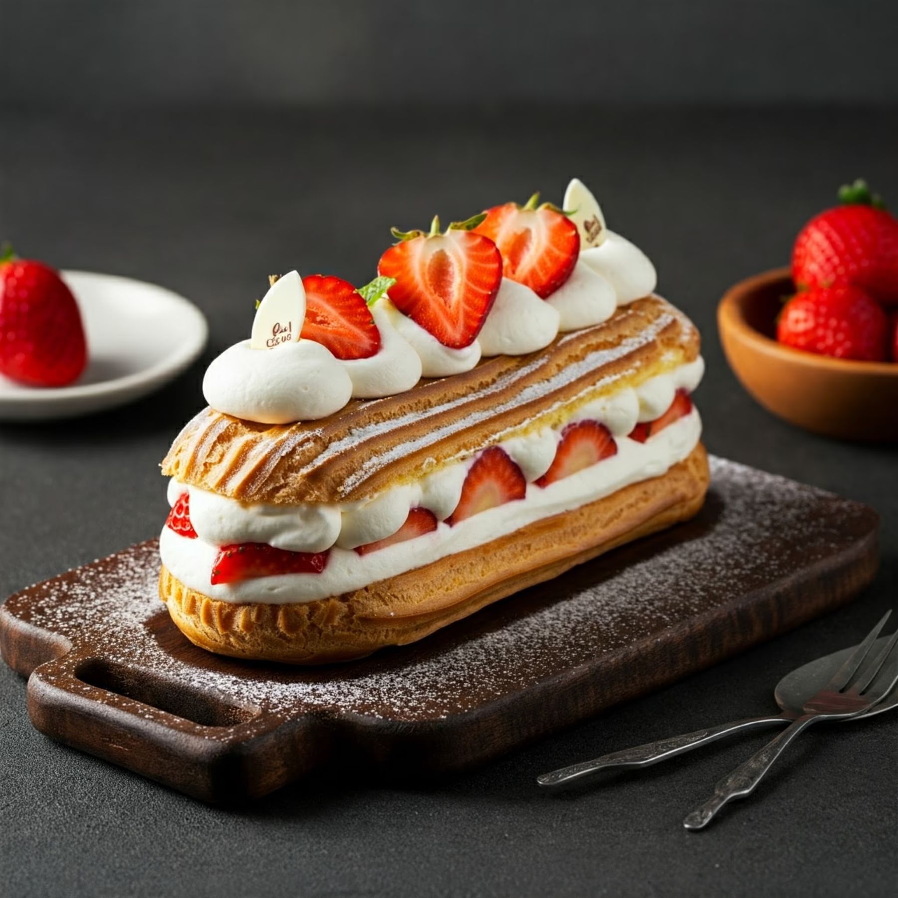 Strawberry Shortcake Eclair Cake recipe - American easy difficulty in Desserts, Cake, Treats category