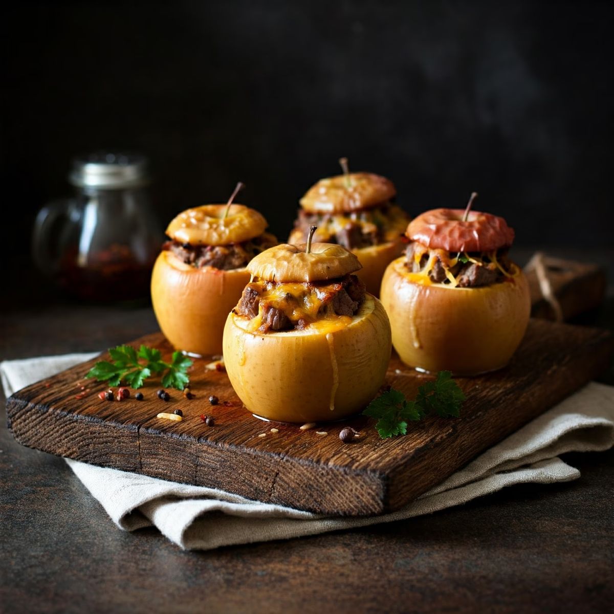 Savory Stuffed Baked Apples recipe - American easy difficulty dish
