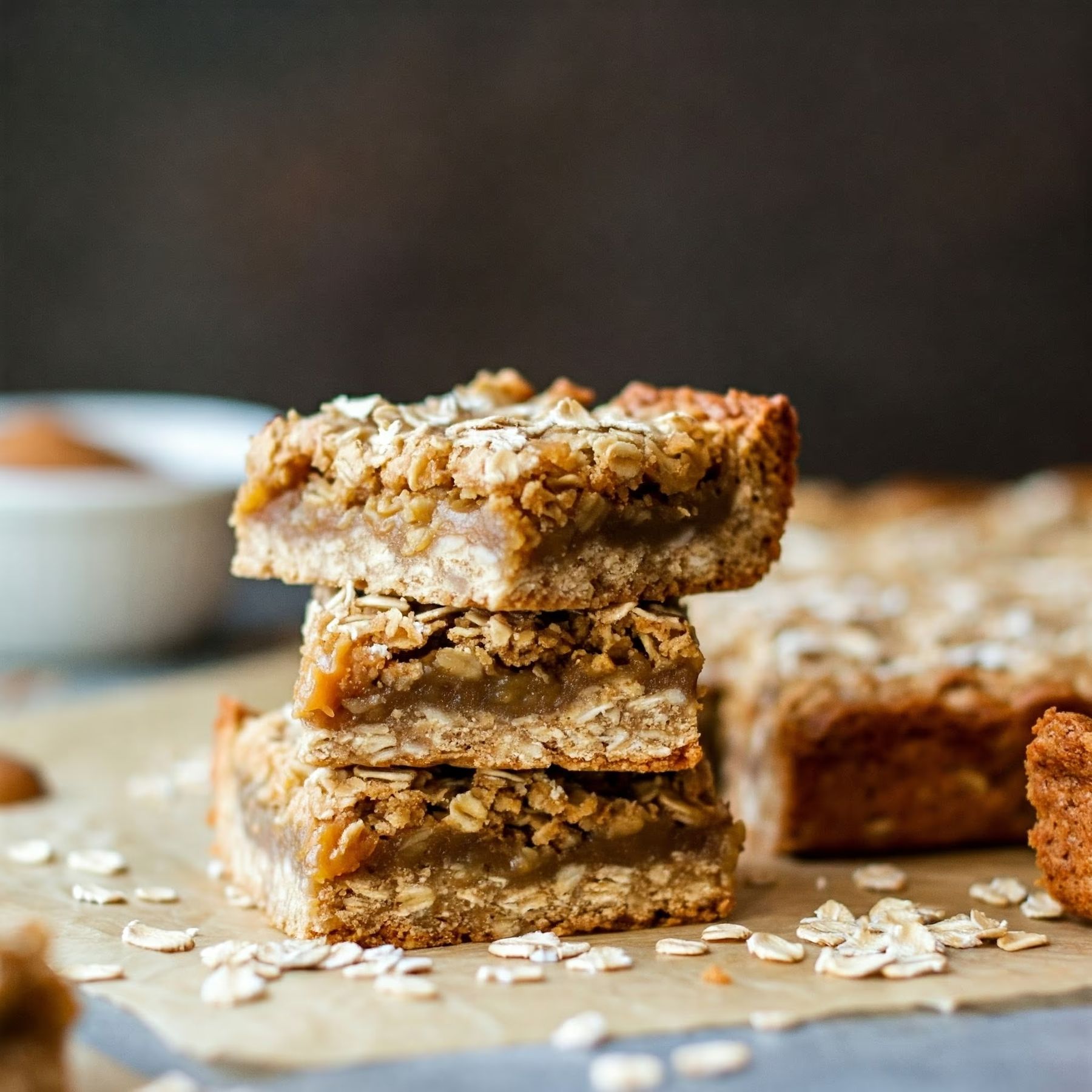 Butterscotch Oatmeal Bars recipe - American easy difficulty in Snacks, Treats category