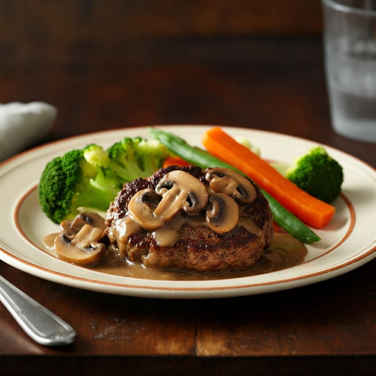 Salisbury Steak with Mushroom Gravy recipe - American medium difficulty dish