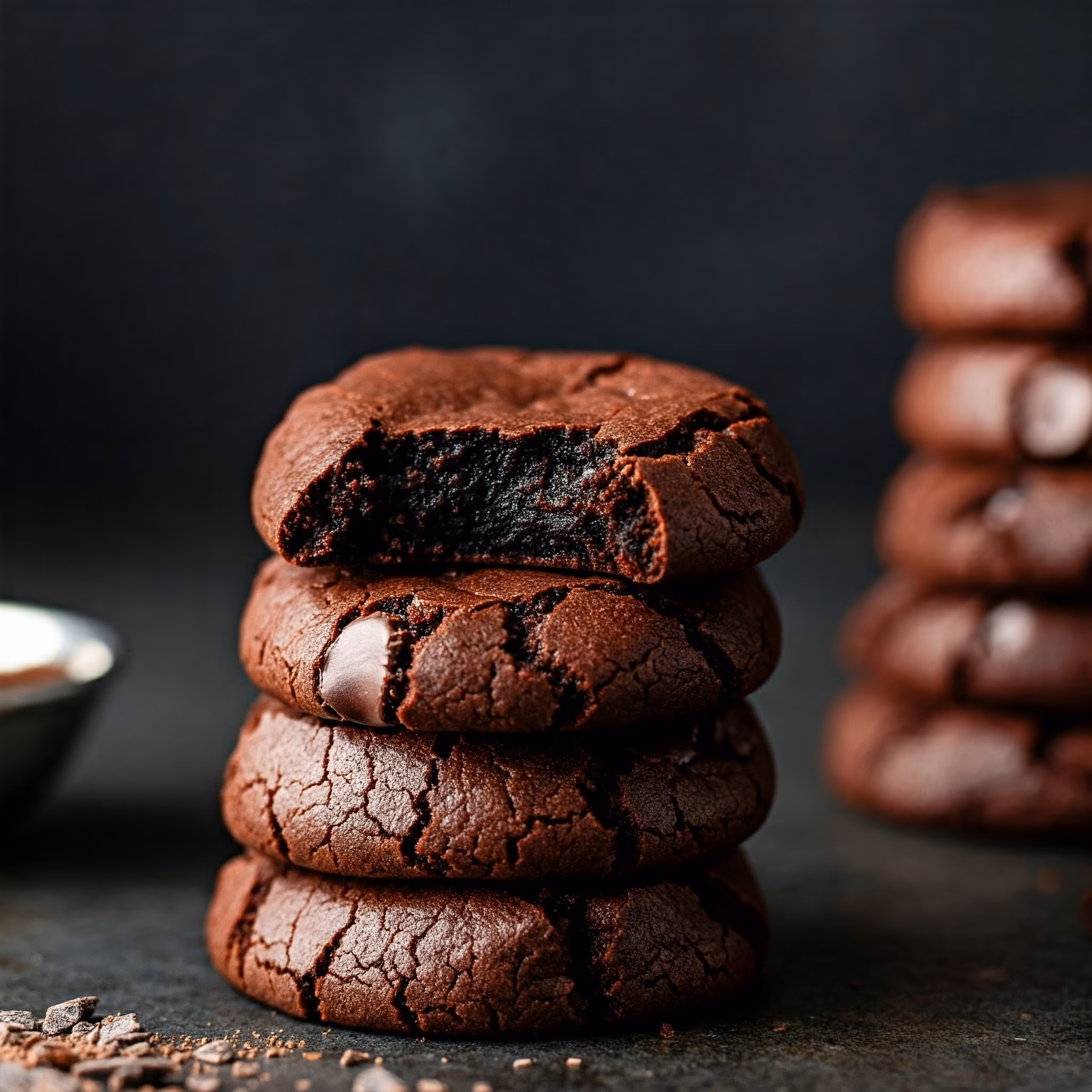 Flourless Chocolate Brownie Cookies recipe - American easy difficulty in Baking, Cookies category