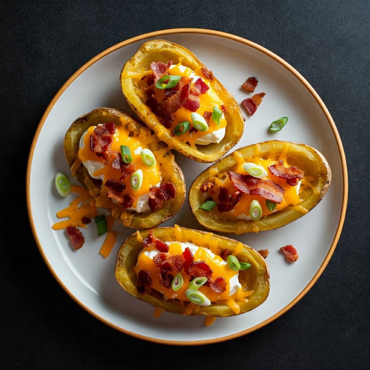 Loaded Potato Skins recipe - American medium difficulty dish