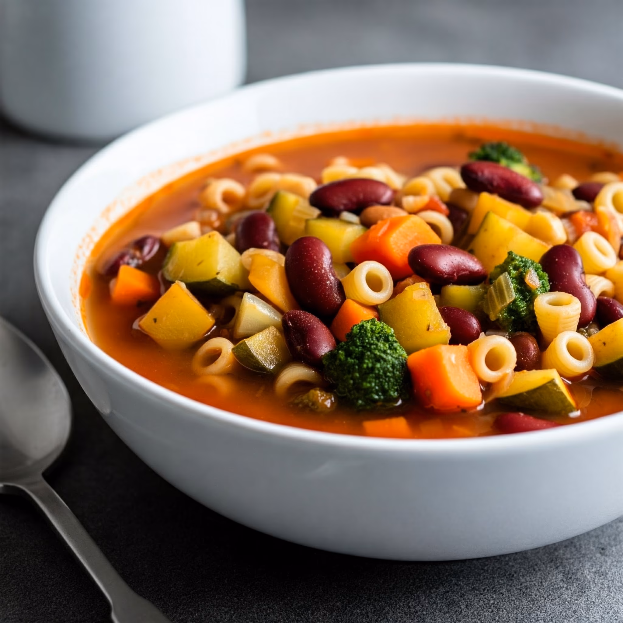 Minestrone Soup recipe - Italian easy difficulty in Soups, Healthy Meals, Vegetables category