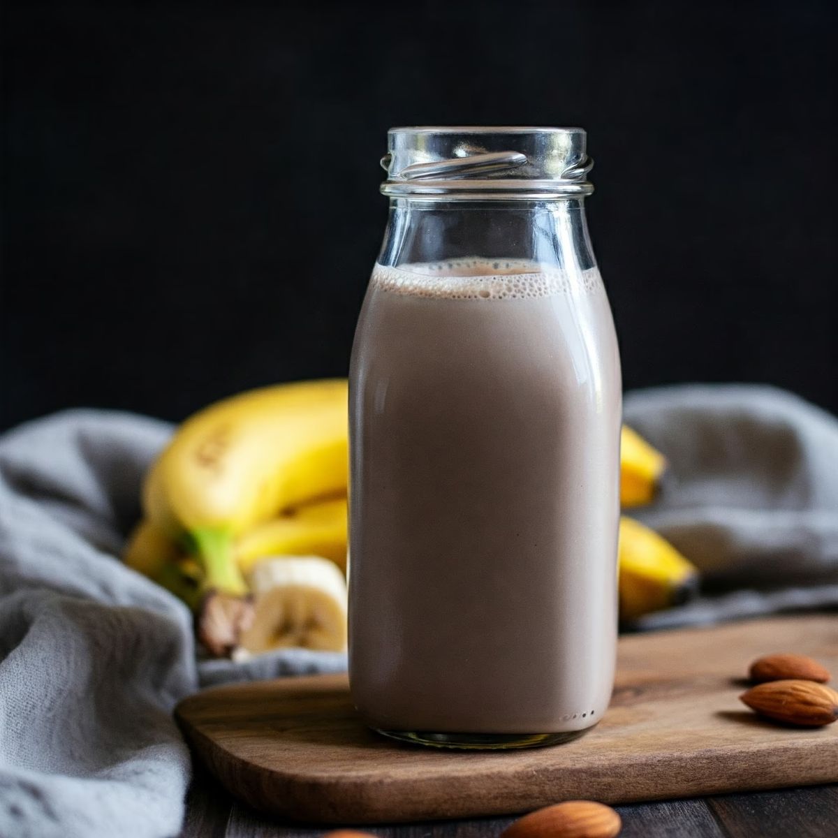 Banana Chocolate Almond Milk recipe - American easy difficulty dish