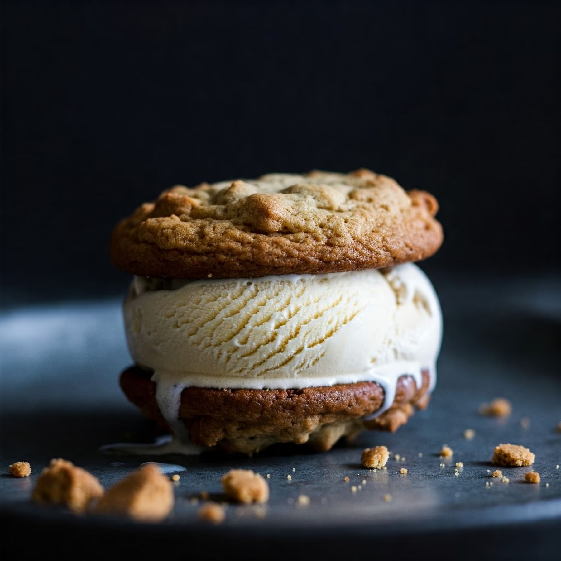 Homemade Vanilla Bean Ice Cream Sandwich recipe - American medium difficulty in Treats, Ice Cream, Sandwiches category